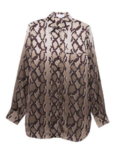 Stella McCartney Snake-Print Viscose Shirt Ivory
