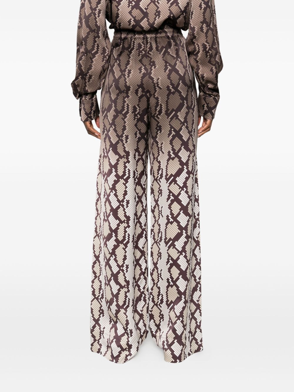 Stella McCartney Patterned Wide-Leg Pajama Trousers Ivory