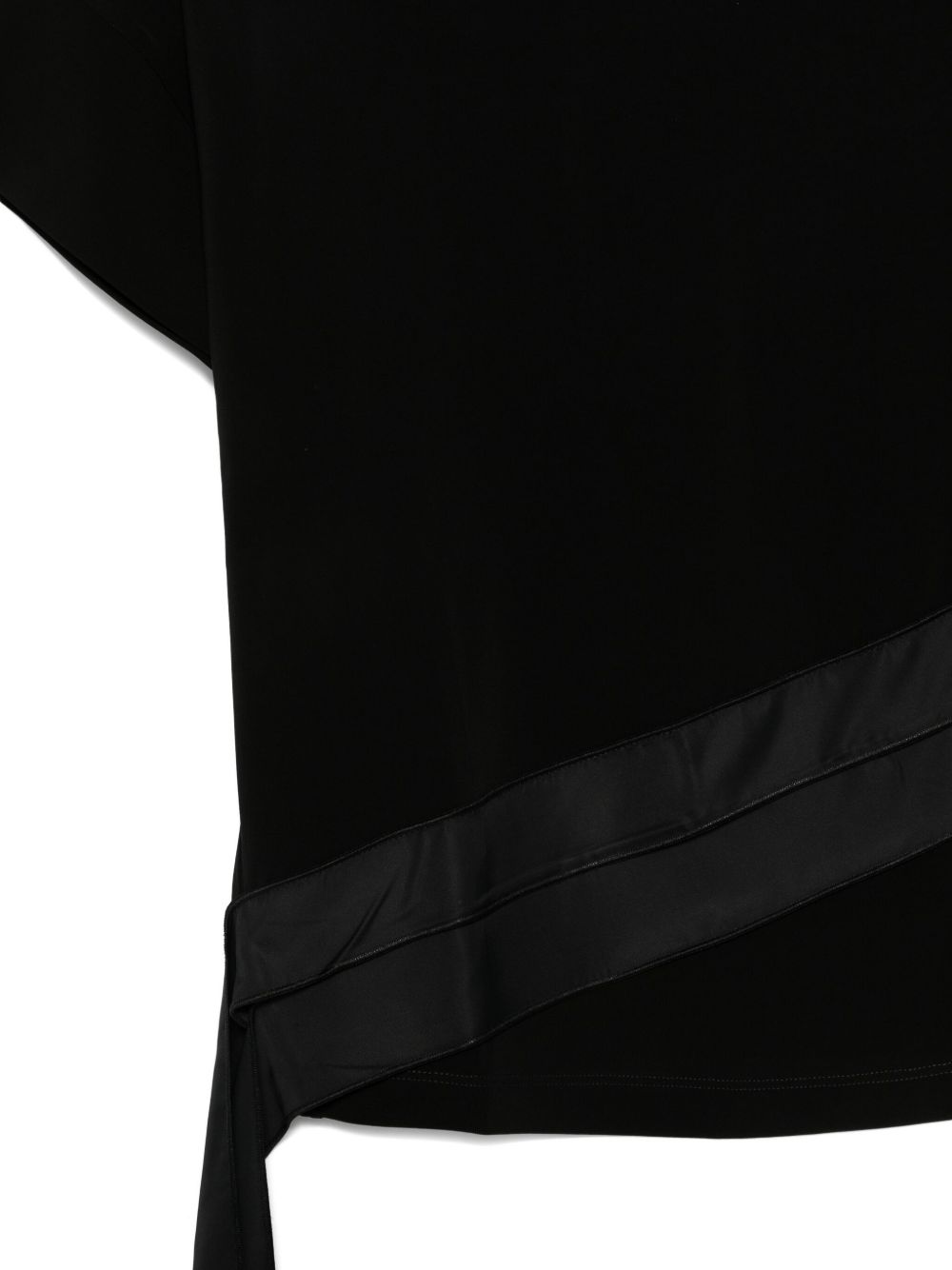 Emporio Armani Crewneck Wool Sweater in Black Black