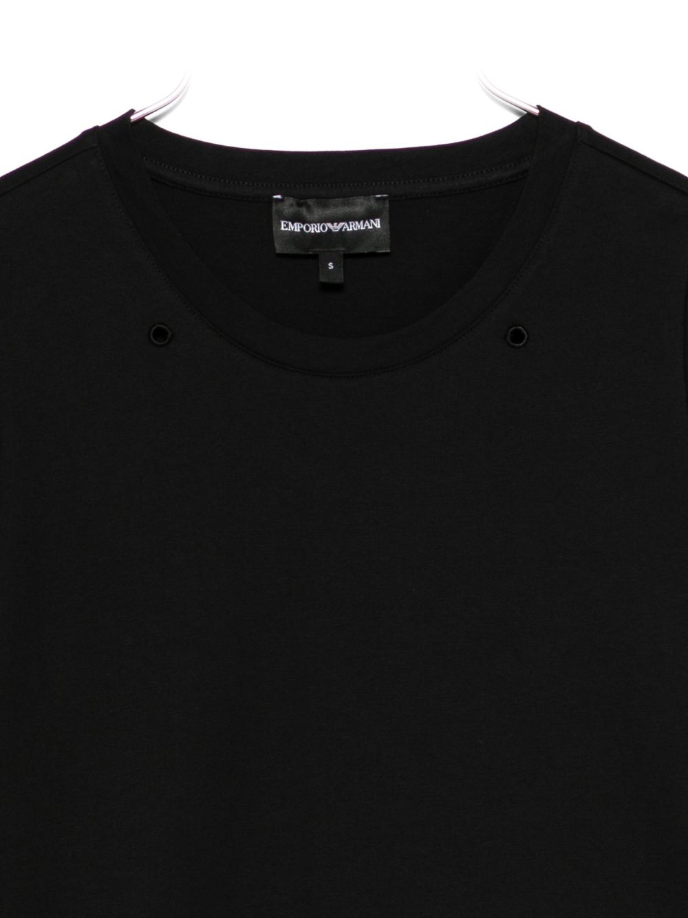 Emporio Armani Logo Cotton T-Shirt Black