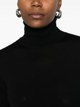 Forte Forte Ribbed Panelled Turtleneck Sweater Black Black