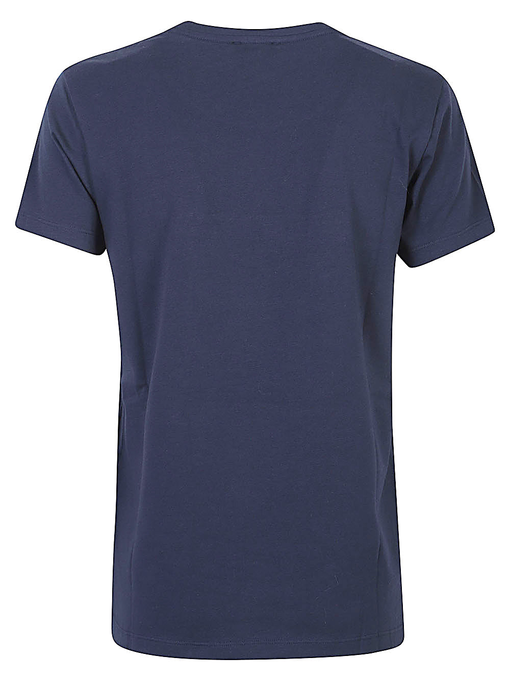 Emporio Armani Logo Cotton Jersey T-Shirt Blue