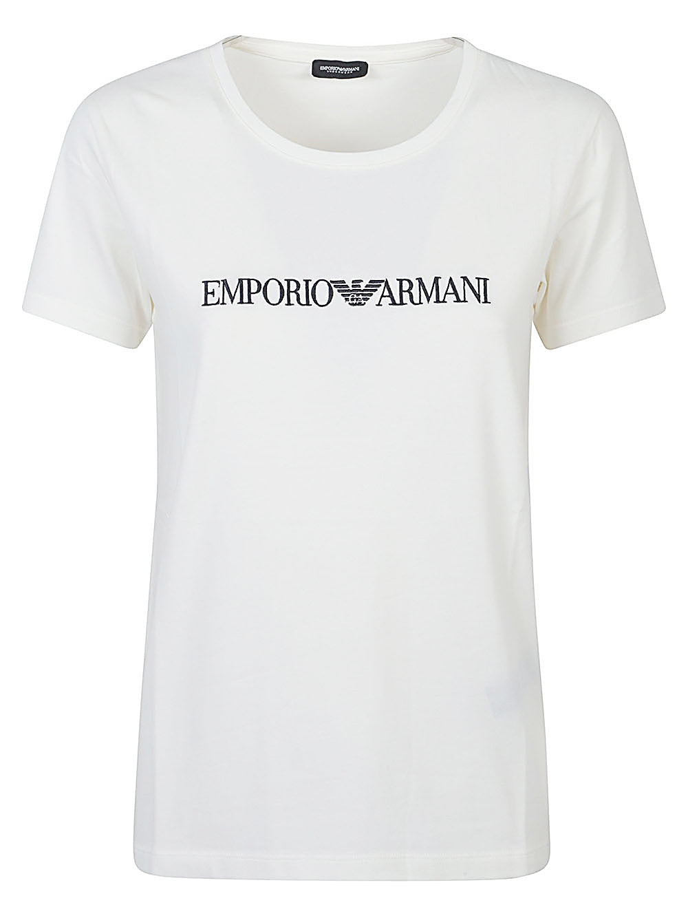 Emporio Armani Logo Cotton-Jersey T-shirt White