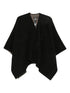 Emporio Armani Wool Cape Black black