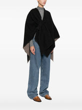 Emporio Armani Wool Cape Black black
