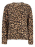 Semicouture Leopard-Print Wool-Cashmere Crewneck Jumper Brown