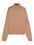 Semicouture Turtleneck Wool and Cashmere-Blend Sweater Beige beige