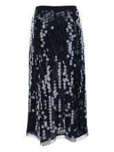 Semicouture Sequin-Embellished Midi Skirt Black