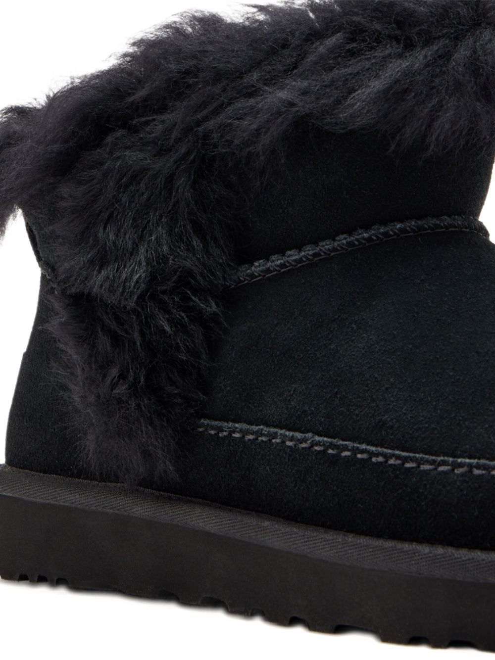 Ugg Australia Classic Ultra Mini Black Suede Chalet Boots Black