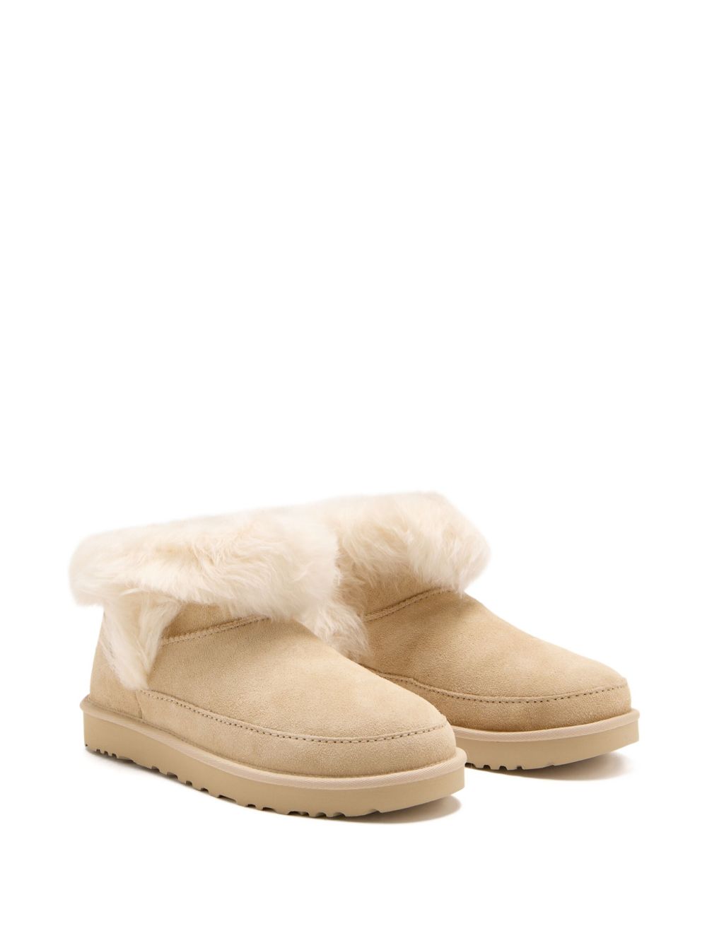 Ugg Australia Classic Ultra Mini Suede Chalet Boots Beige