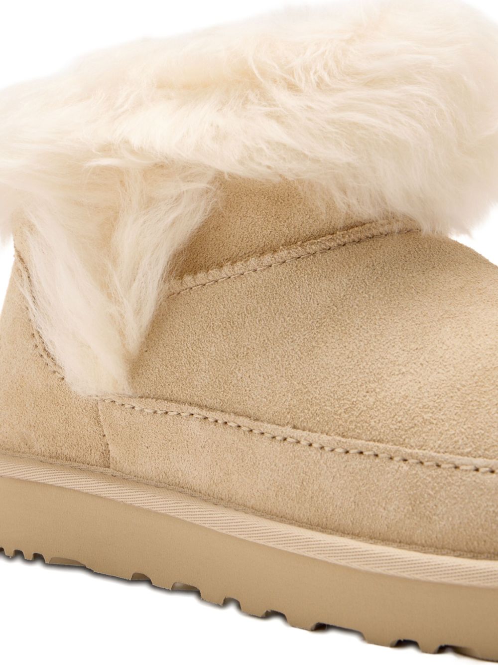 Ugg Australia Classic Ultra Mini Suede Chalet Boots Beige