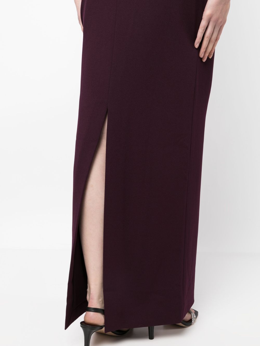Solace London Joni Square-Neck Floor-Length Maxi Dress Purple