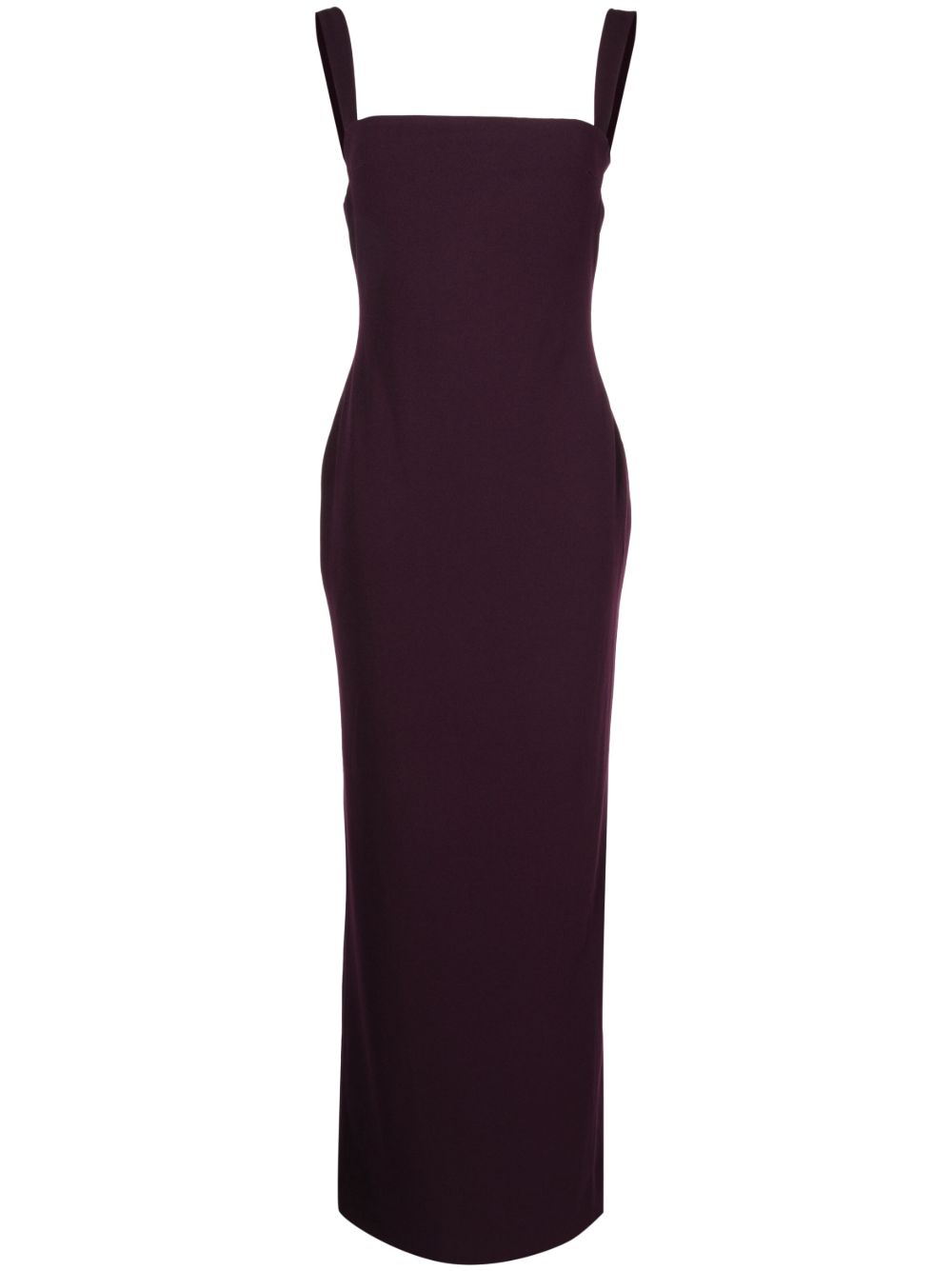 Solace London Joni Square-Neck Floor-Length Maxi Dress Purple