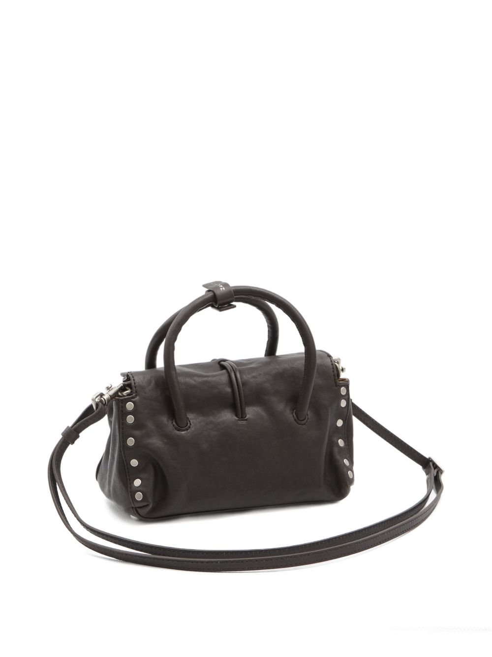 Zanellato Dotta Baby Lambskin Leather Handbag Brown brown