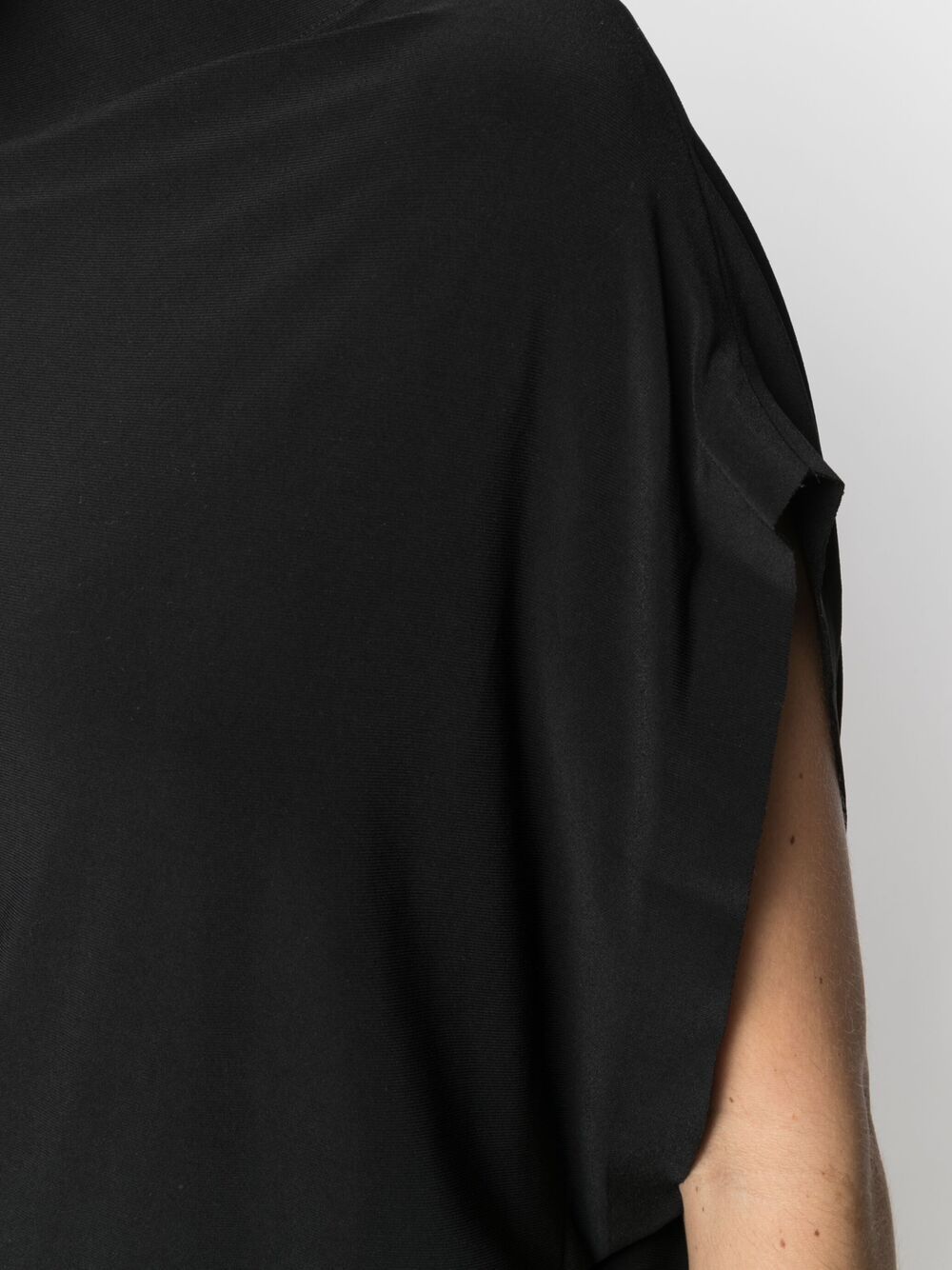 Norma Kamali All-In-One Sleeveless Black Top Black