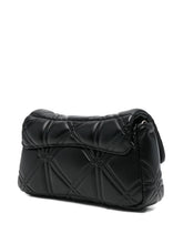 Emporio Armani Quilted Chain-Link Clutch Bag Black