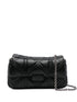 Emporio Armani Quilted Chain-Link Clutch Bag Black