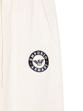 Emporio Armani Wide-Leg Tailored Trousers Ivory Ivory