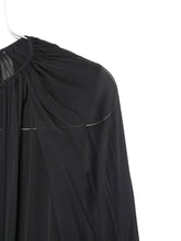 Semicouture Grey Semi-Sheer Silk Shirt with Buttoned Cuffs Grey