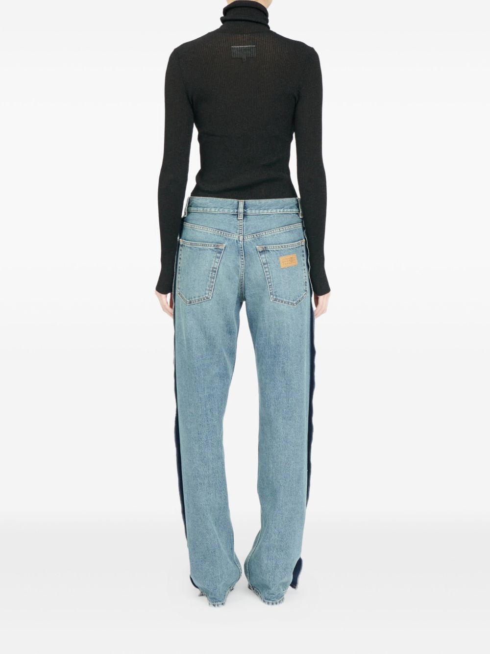 MM6 Maison Margiela Straight-Leg Cotton Jeans Clear Blue clear blue