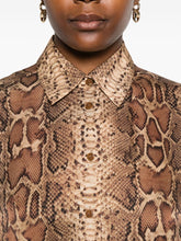 Zimmermann Silk Brown Shirt with Classic Collar Brown