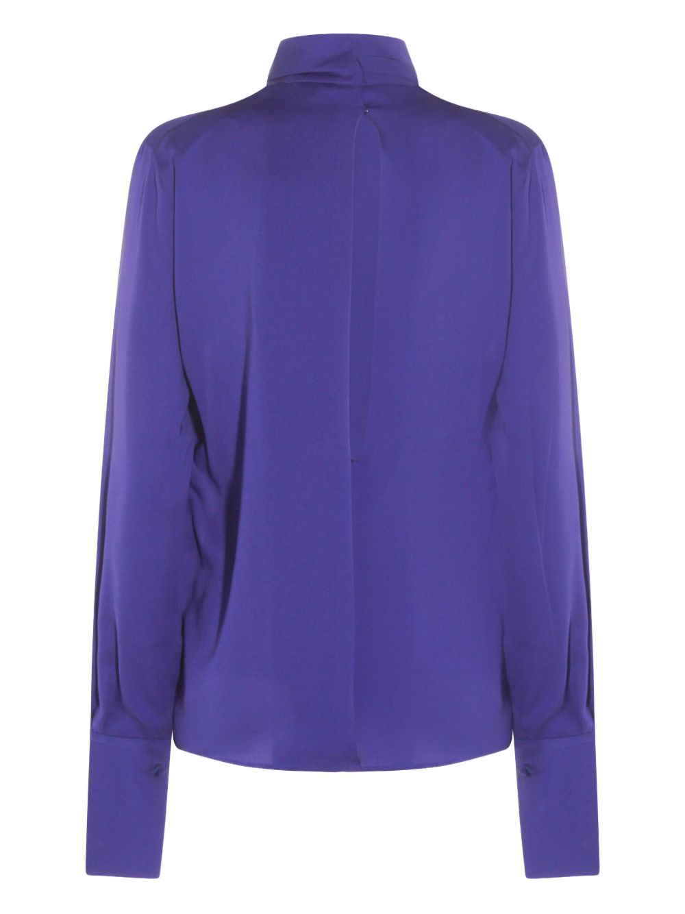 Tom Ford Silk and Nylon Blue Blouse Blue