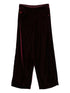 Emporio Armani Wide-Leg High-Rise Trousers Bordeaux Bordeaux