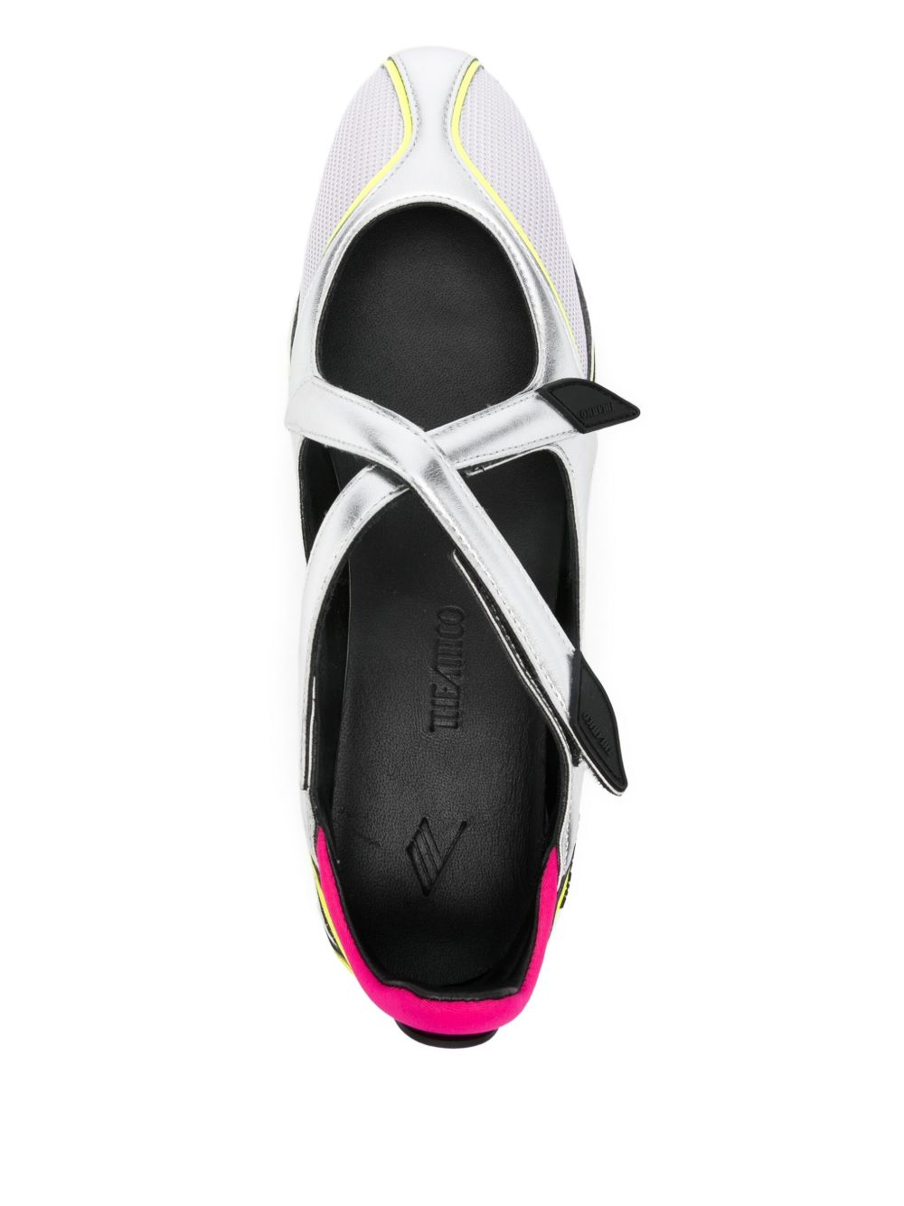 The Attico Flat Cut-Out Strap Ballet Flats Multicolour