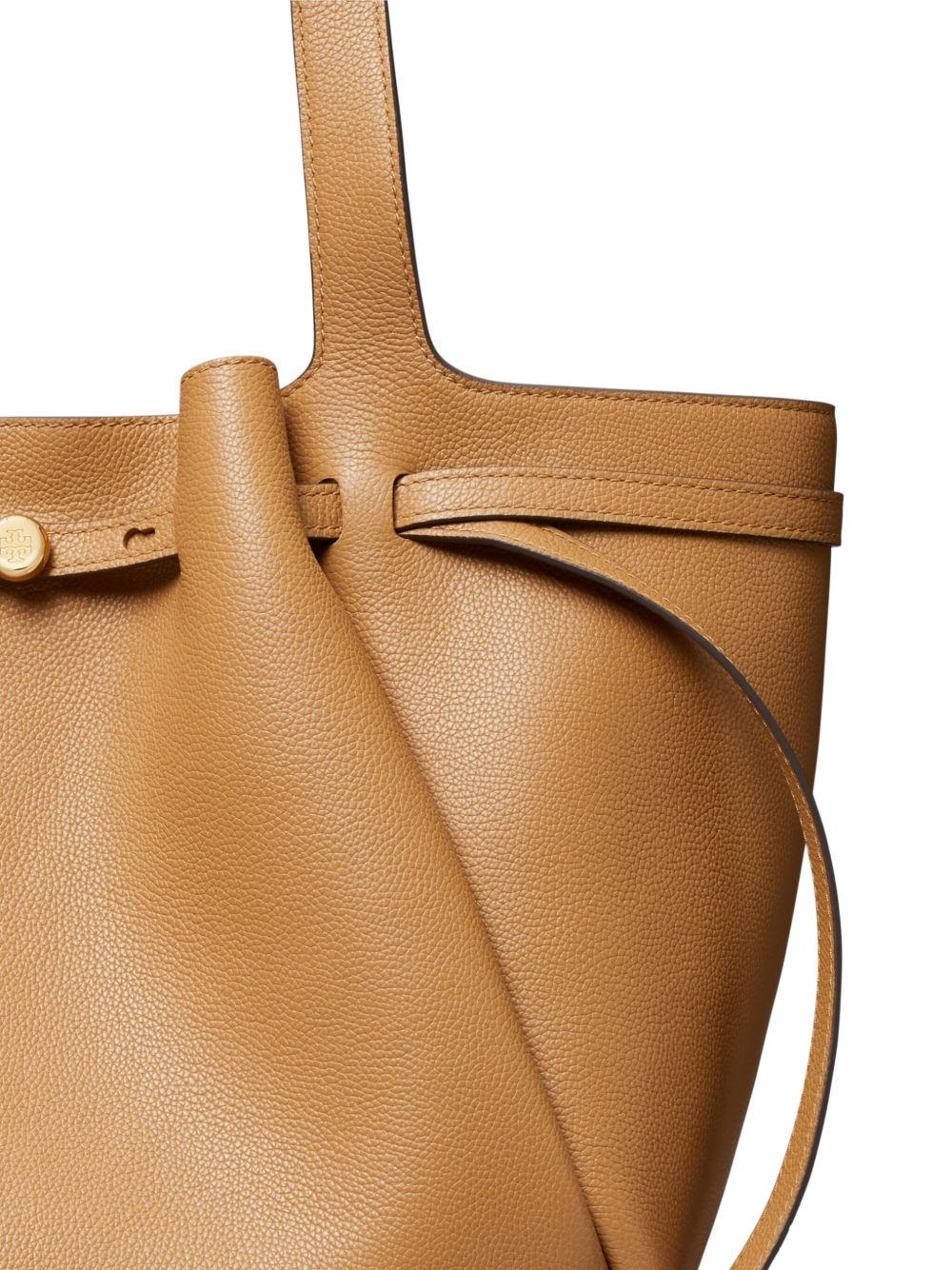 Tory Burch Romy Leather Tote Bag Light Brown