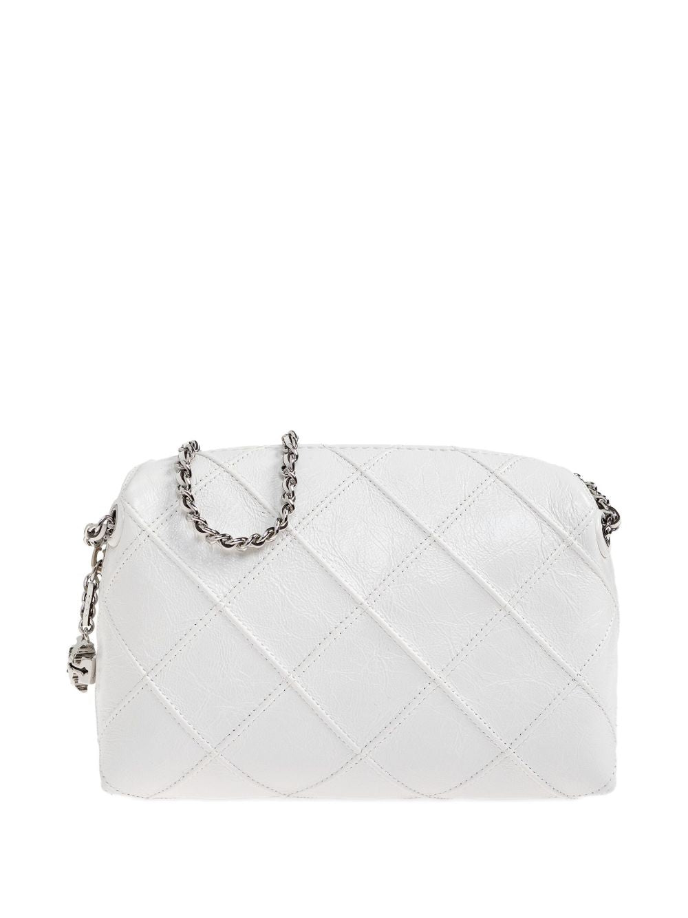 Tory Burch Quilted Chain-Detail Shoulder Bag White