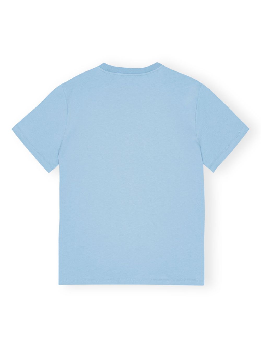 Ganni Tiger Organic Cotton T-Shirt Clear Blue