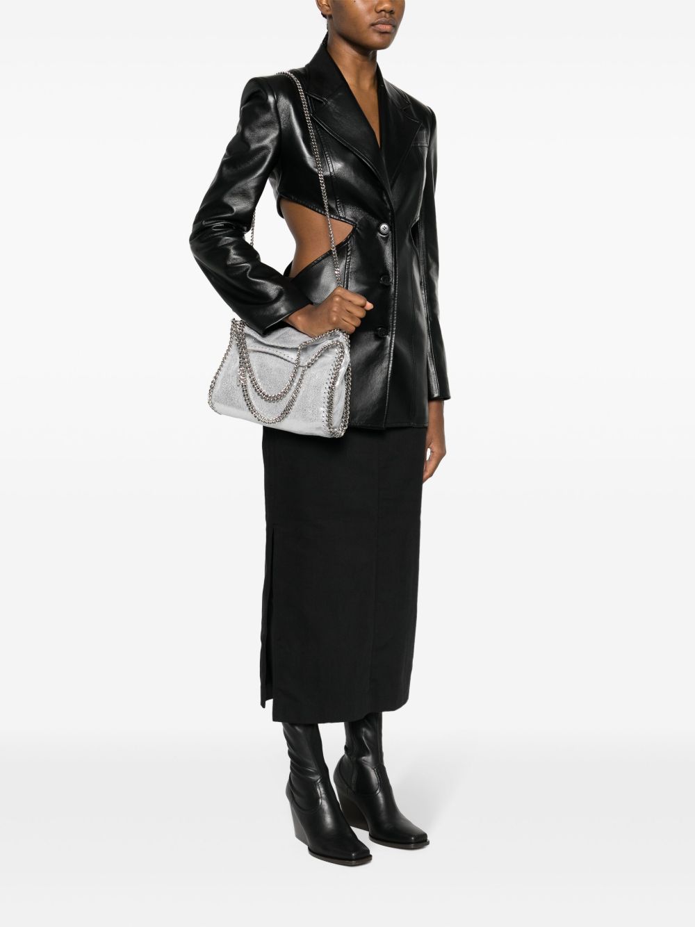 Stella McCartney Falabella Mini Tote Bag Silver