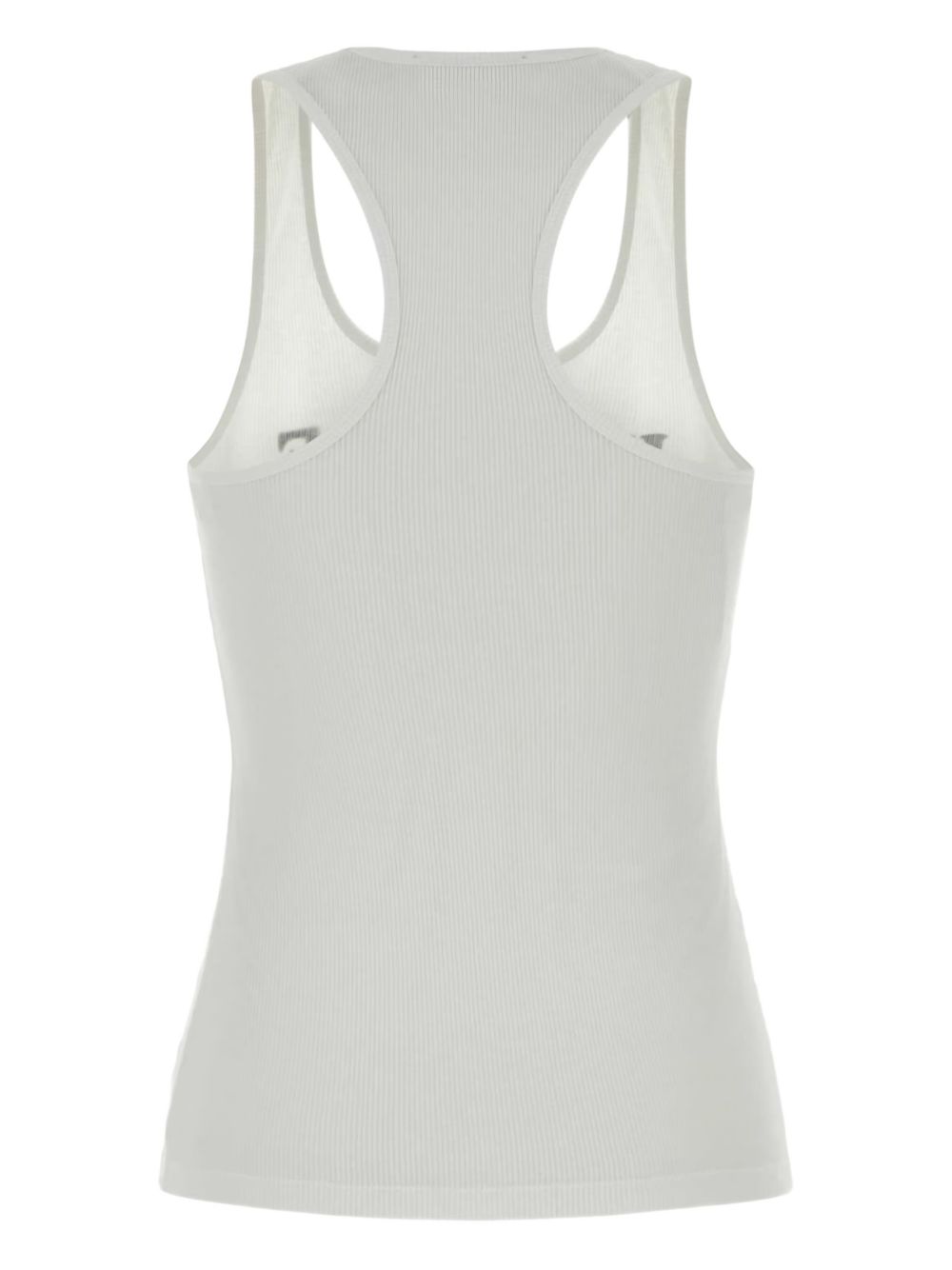 Stella McCartney Hardcore Slogan Cotton Tank Top White