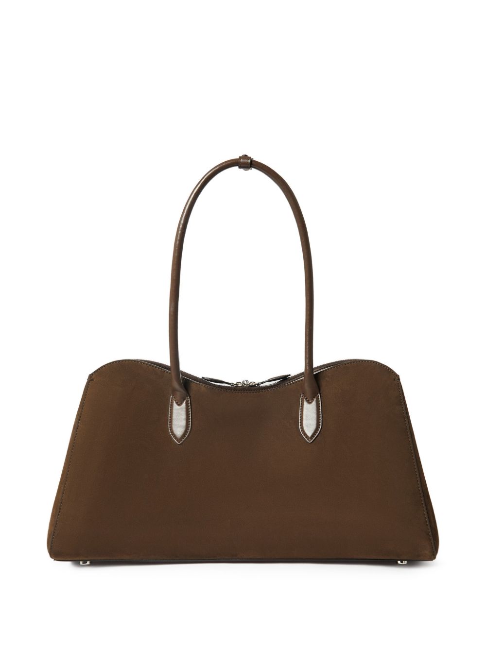 Stella McCartney Ryder Textured Suede Shoulder Bag Brown