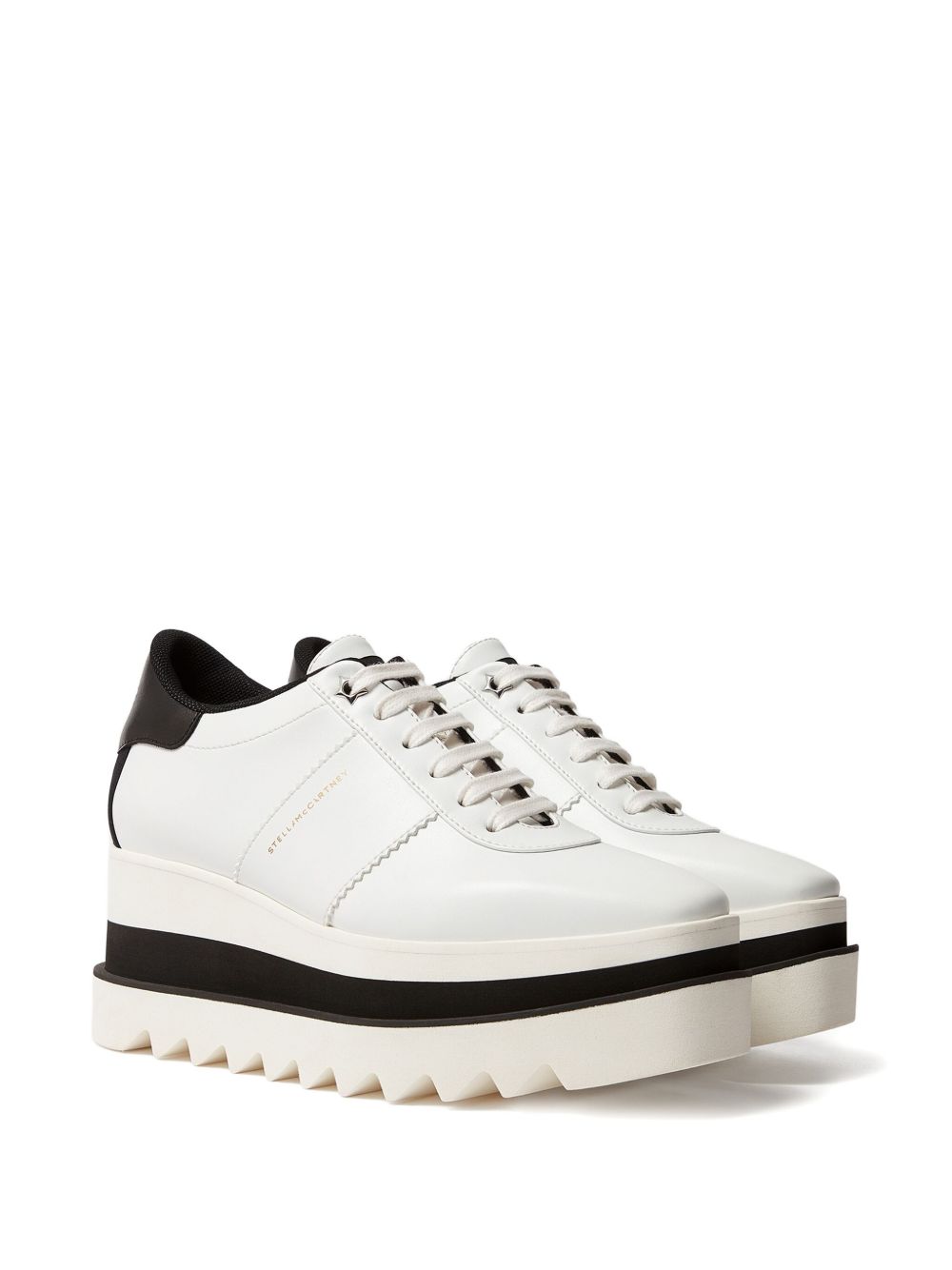 Stella McCartney Sneakelyse Platform Lace-Up Sneakers White