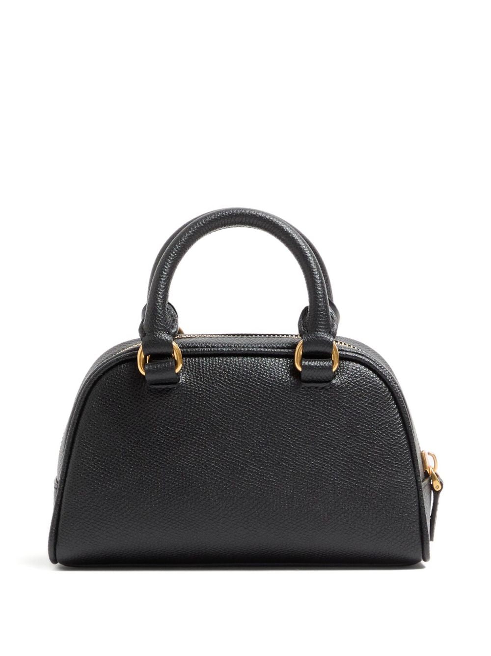 Valentino Garavani VLogo Signature Mini Grainy-Leather Clutch Black