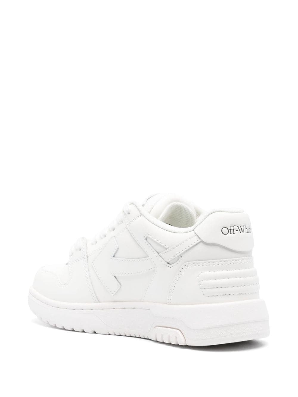 Off White Out Of Office Silk & Nylon Low-Top Sneakers White