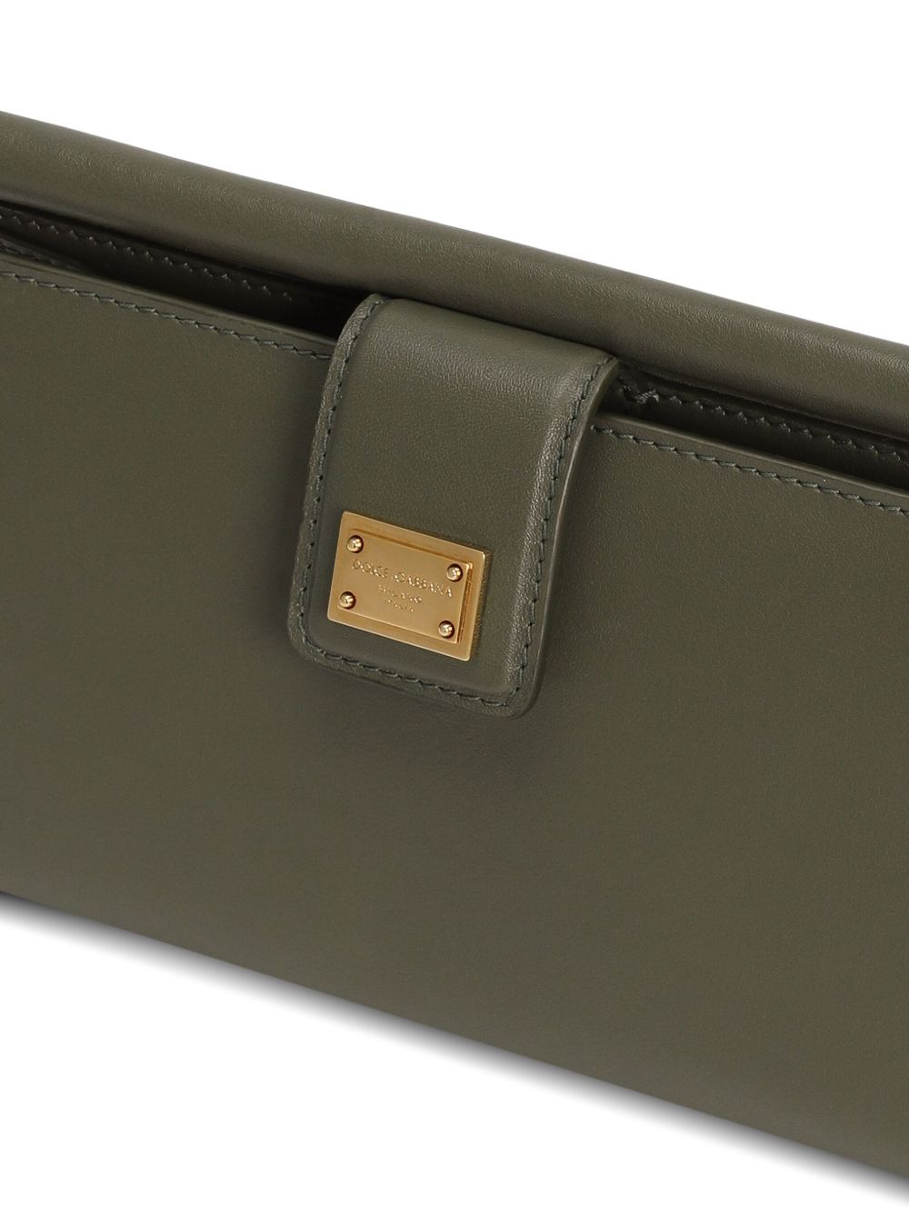 Dolce & Gabbana Phone Bag With Gold Details Green