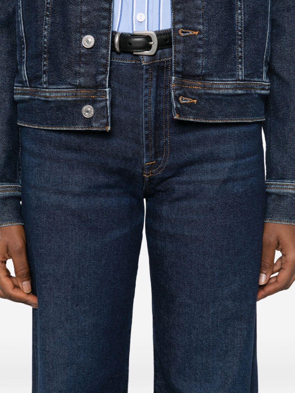 Seven Lotta Straight Denim Jeans Blue
