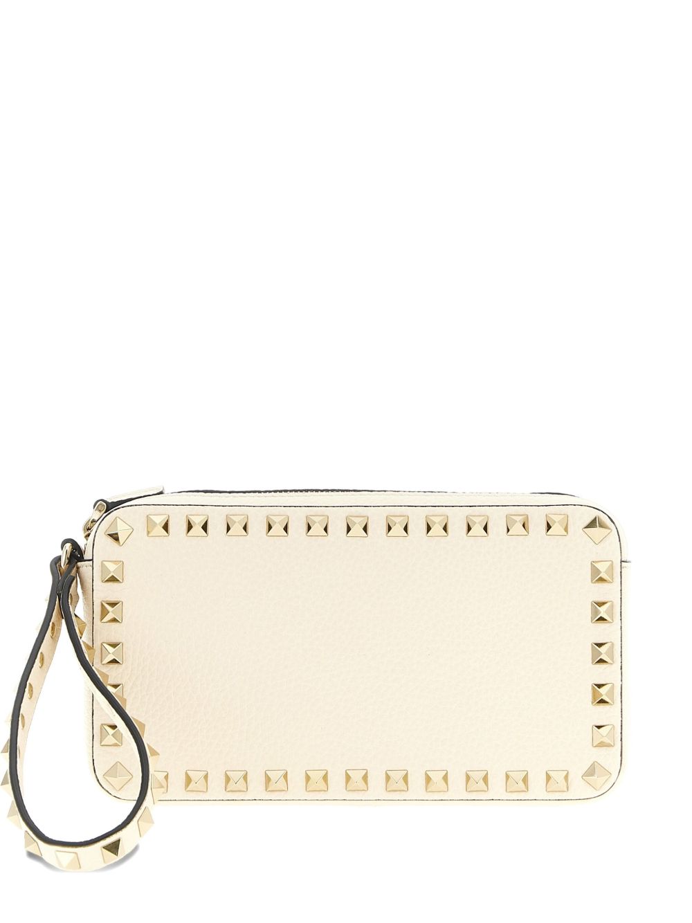 Valentino Garavani Rockstud leather mini bag Ivory