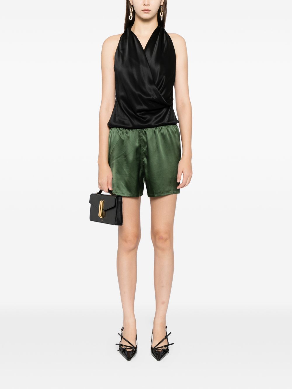 Tom Ford Silk Pajama Shorts Green