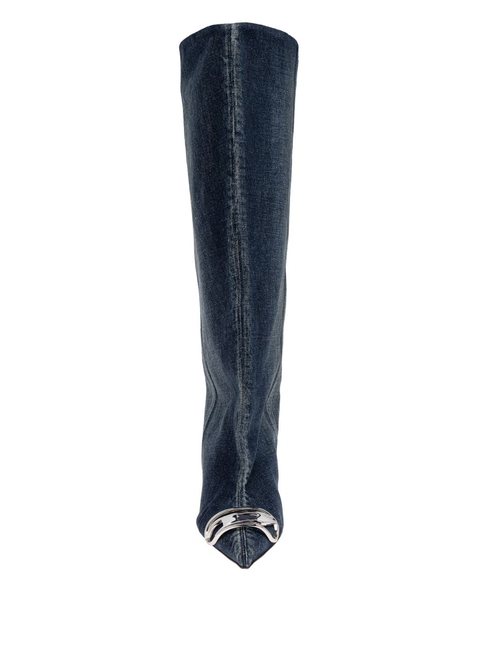 Diesel Venus Denim Slouchy Boots Blue