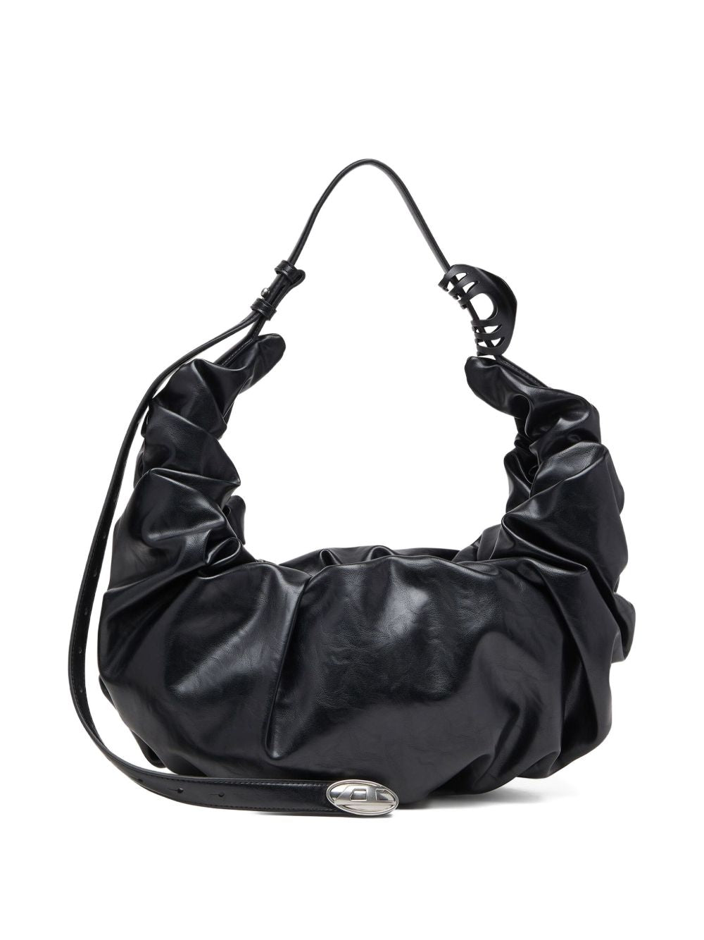 Diesel Grab Large Scrunched Hobo Black