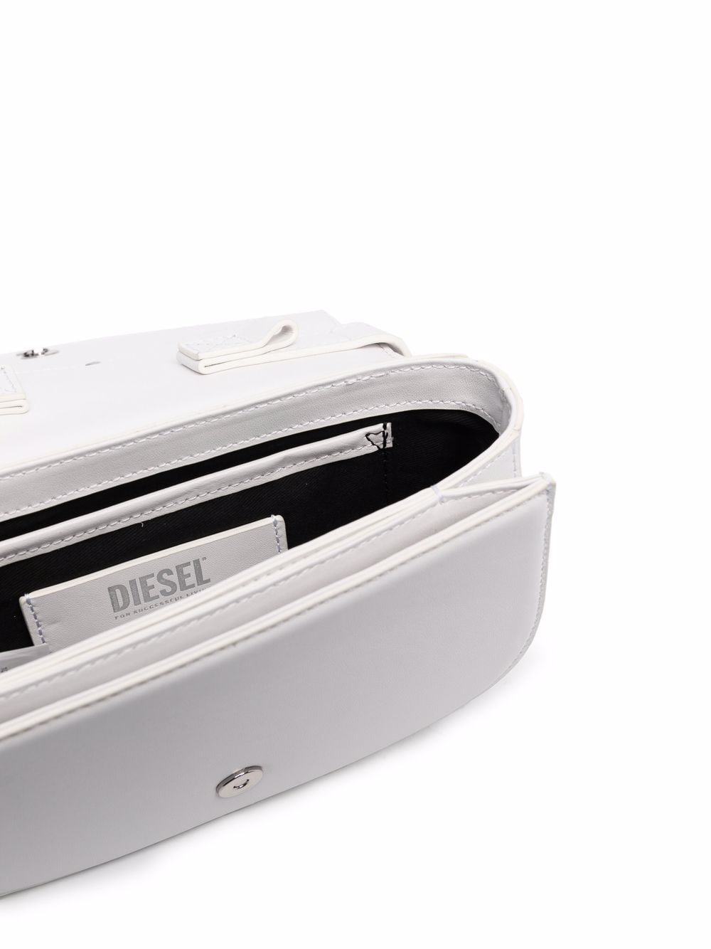 Diesel 1DR Leather Shoulder Bag White
