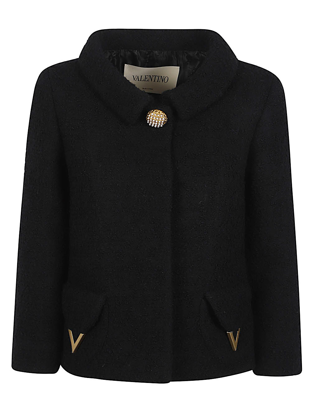 Valentino VLogo Signature Wool Jacket Black