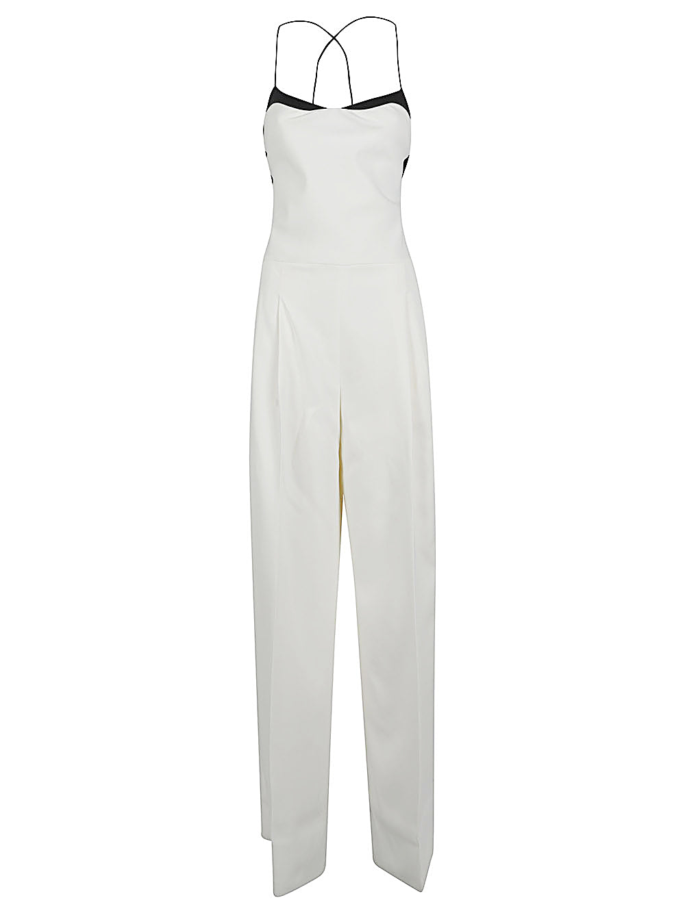 Tom Ford Bias Georgette Silk Jumpsuit White