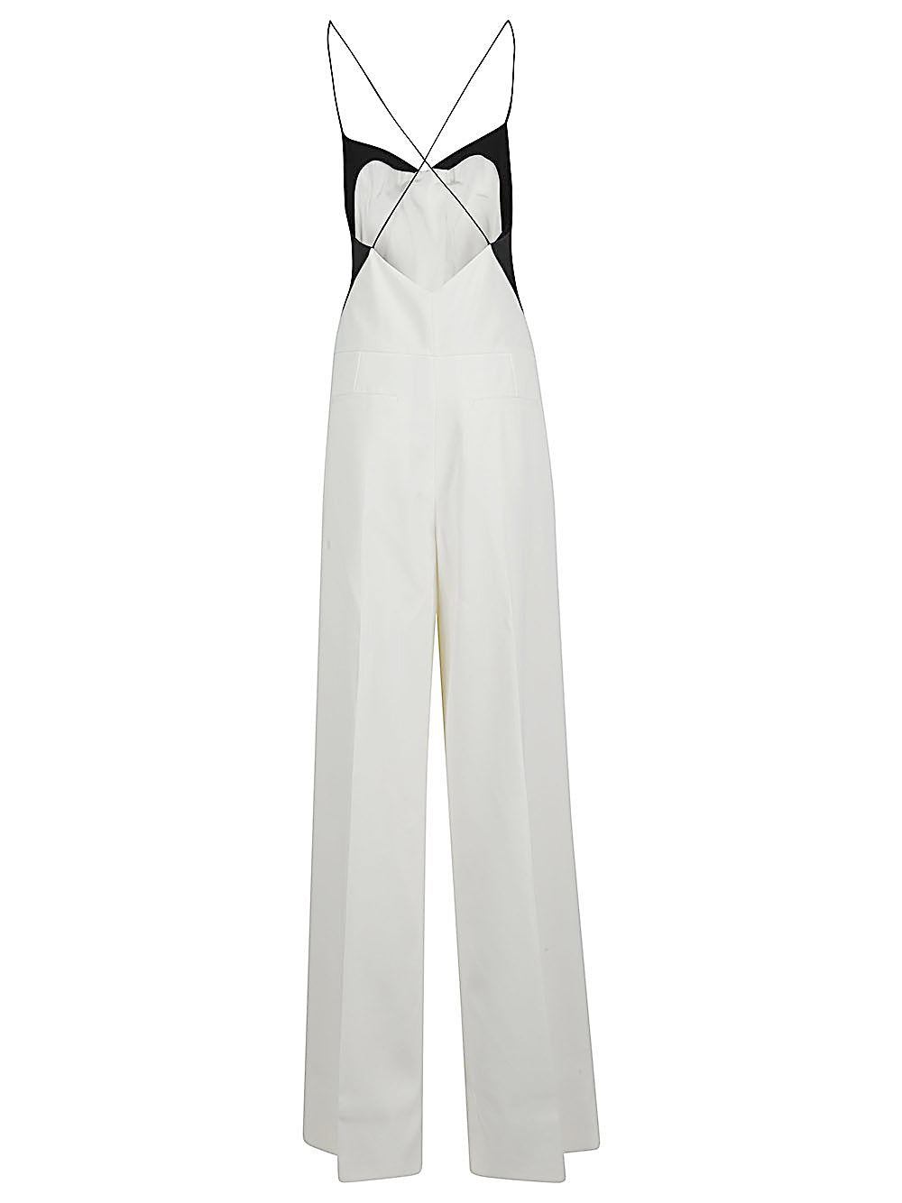 Tom Ford Bias Georgette Silk Jumpsuit White