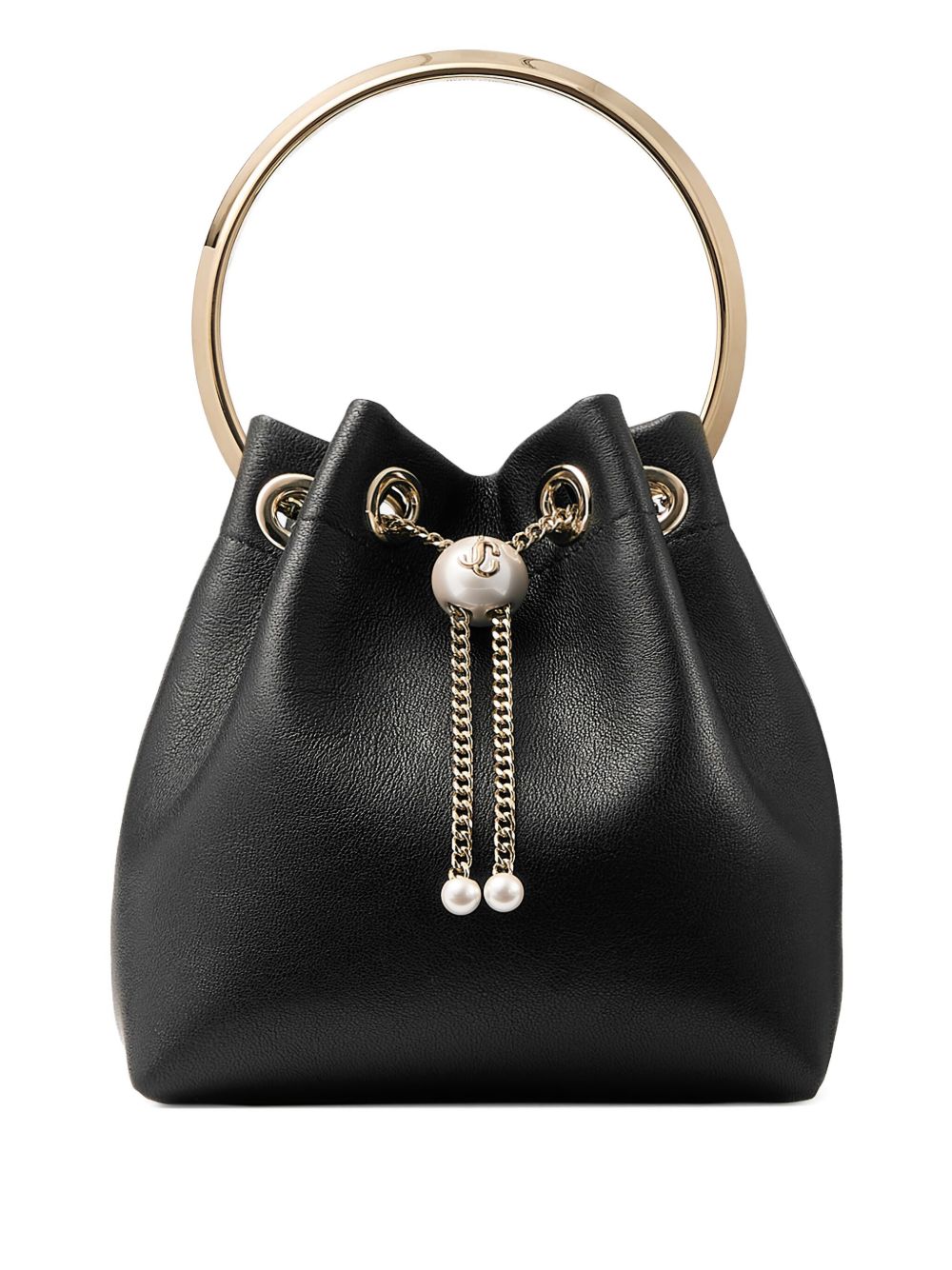 Jimmy Choo Bon Bon Bucket Bag Black