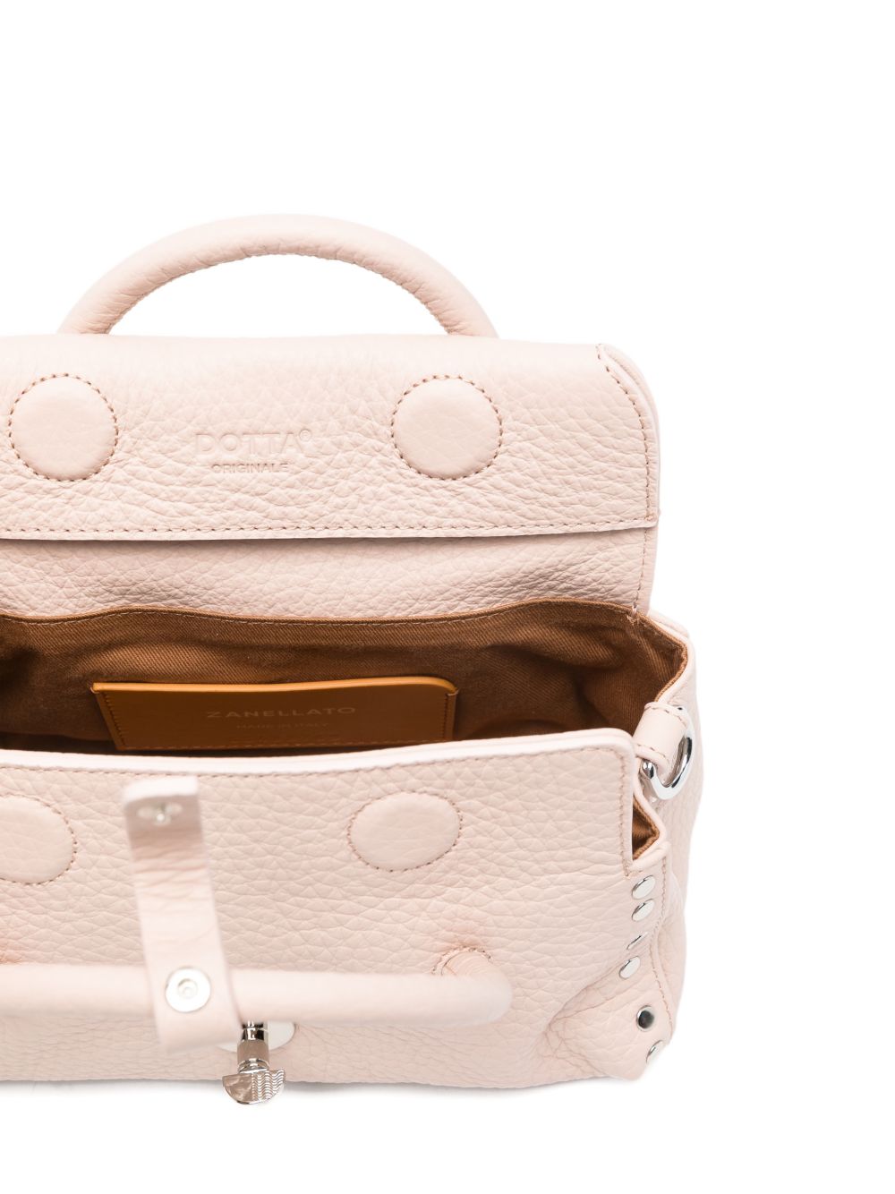 Zanellato Dotta Centauro Baby Leather Handbag Powder