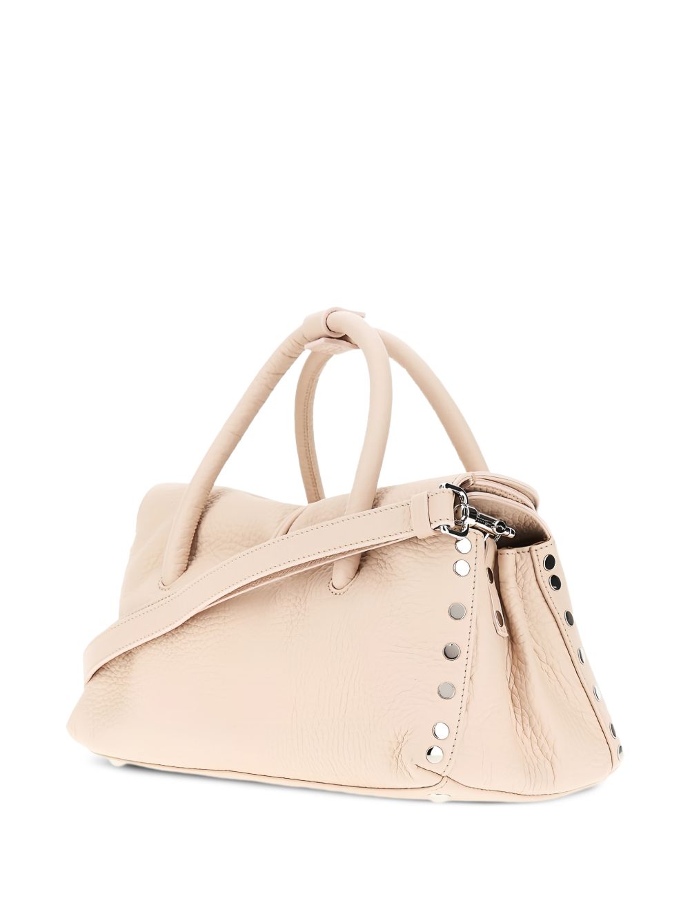 Zanellato Small Studded Leather Handbag Powder